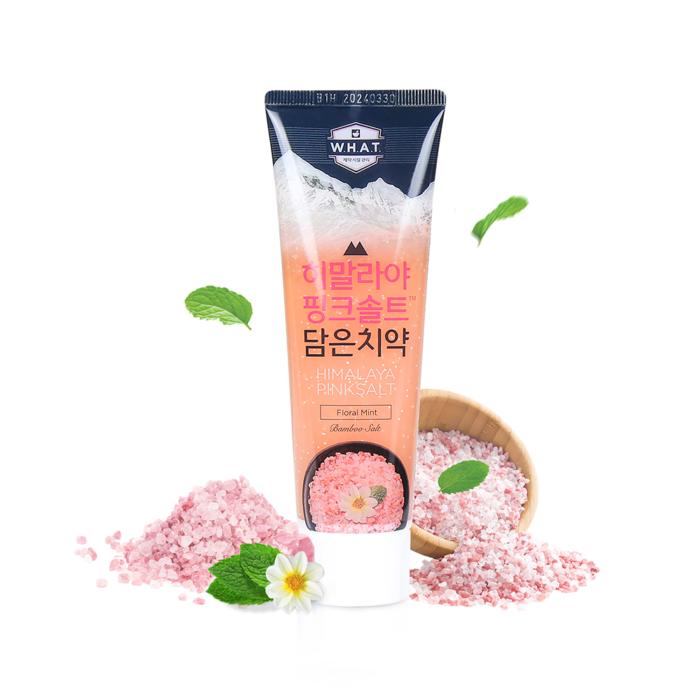 Kem đánh răng Bamboo Salt Himalaya Pink Salt Brightening Floral Mint 100g